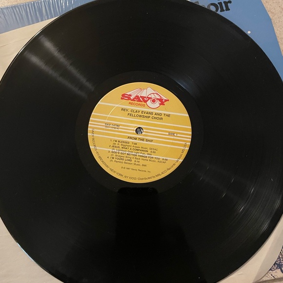 Rev. Clay Evans And The Fellowship Choir* – From The Ship 1985-not tested - Picture 2 of 5